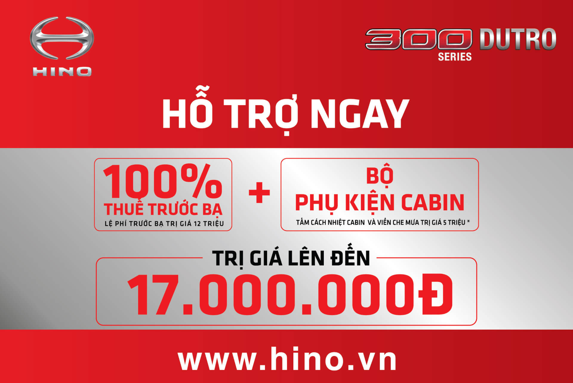 Special Promotion for Hino Dutro model