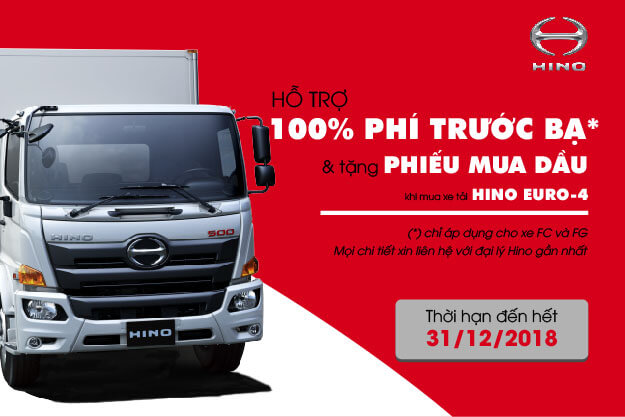 PROMOTION FOR CUSTOMERS BUYING HINO EURO 4 TRUCK