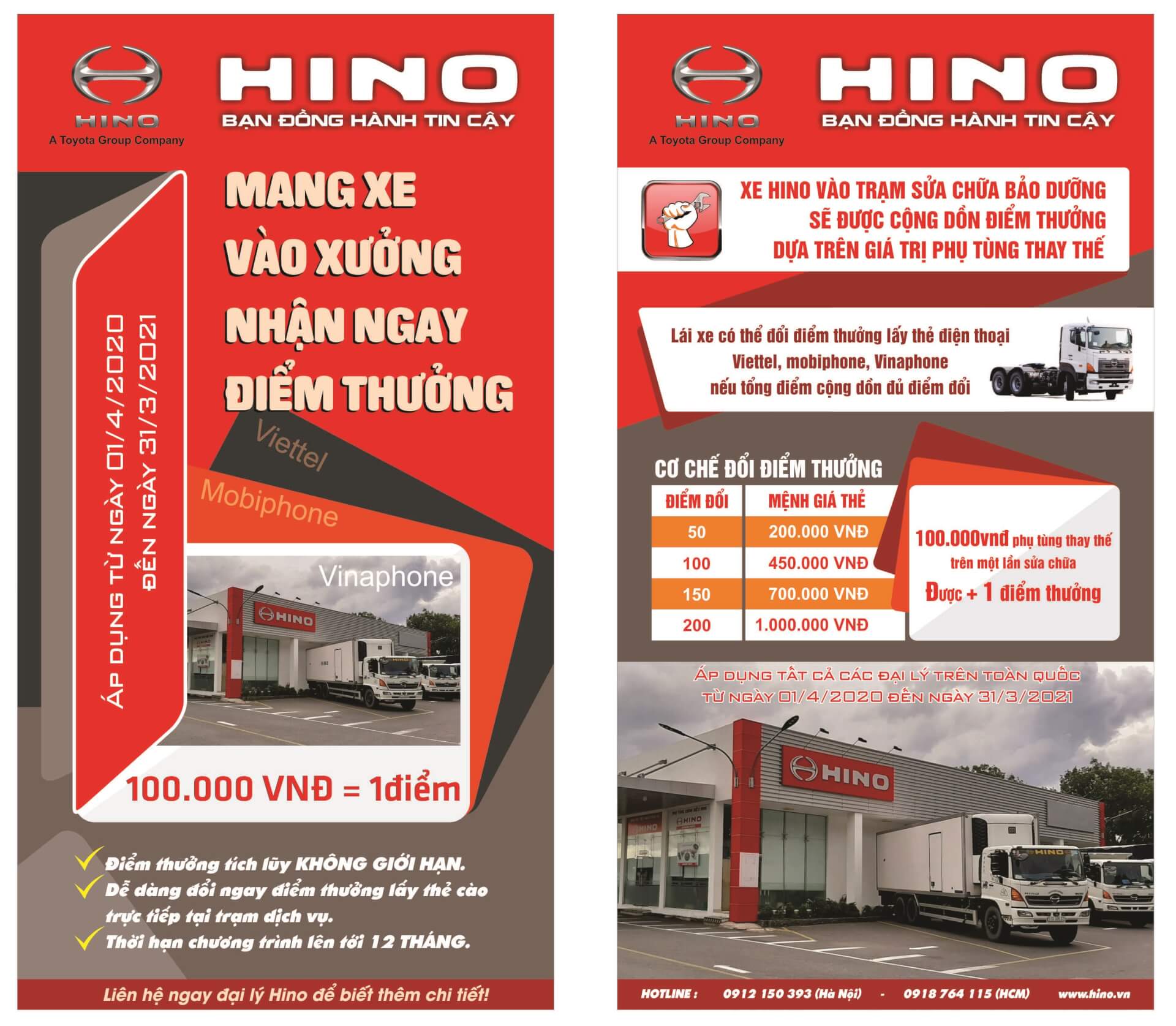 Program of supporting loyalty customer &#8211; Reward points for Maintenance truck in Dealer&#8217;s station