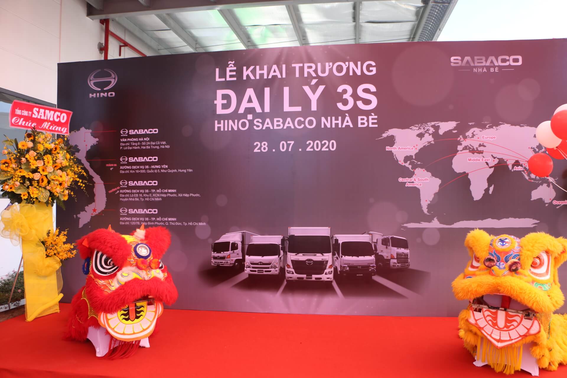 OPENING A NEW 3S SHOWROOM OF HINO SAO BAC DEALER