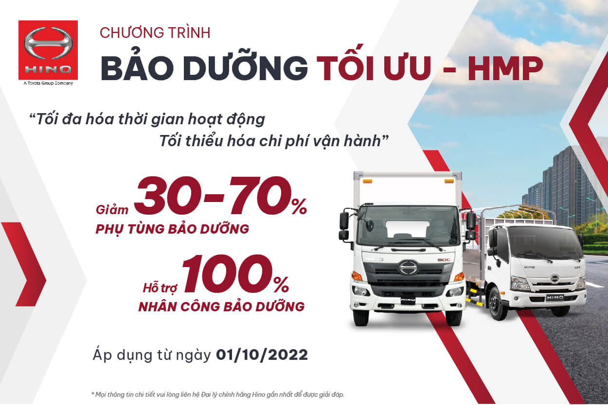 HINO MAINTENANCE PROMOTION PROGRAM – HMP 2022