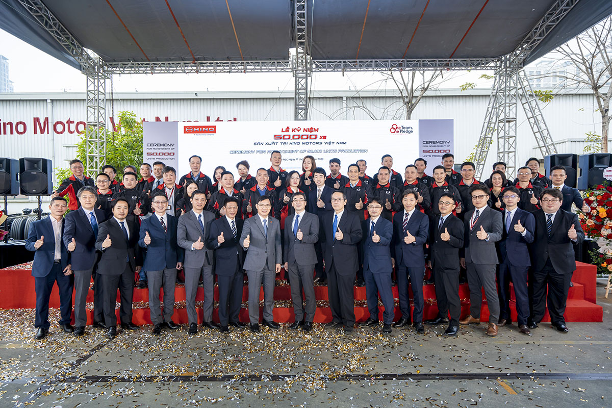 CELEBRATION OF 50,000TH TRUCK MANUFACTURED BY HINO MOTORS VIETNAM