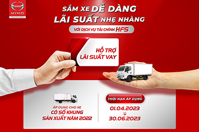 CHƯƠNG TRÌNH HỖ TRỢ LÃI SUẤT VAY CHO TẤT CẢ CÁC XE HINO LẮP RÁP TẠI VIỆT NAM