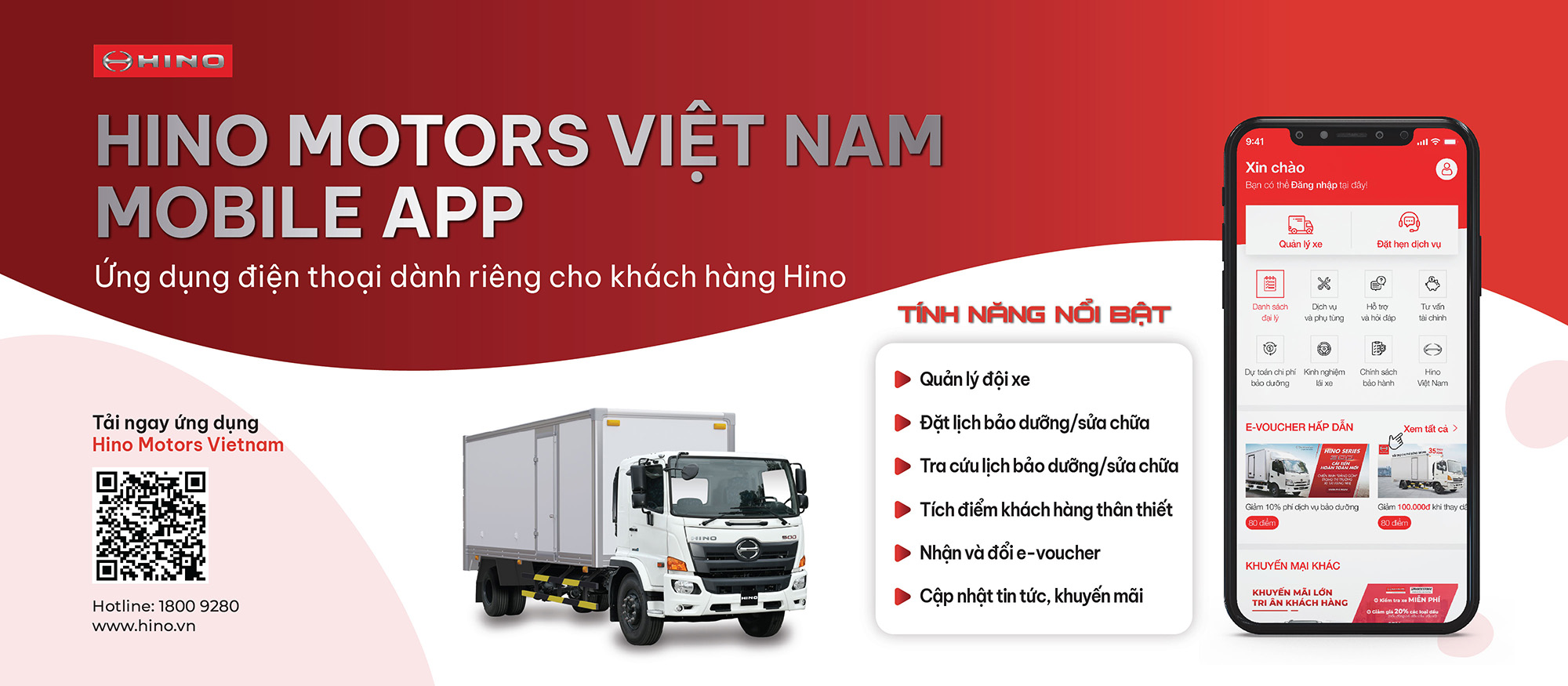 HINO MOTORS VIỆT NAM RA MẮT ỨNG DỤNG ĐIỆN THOẠI DÀNH RIÊNG CHO KHÁCH HÀNG HINO