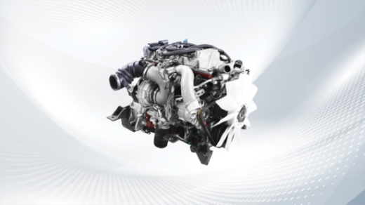 Engine combined with the SCR system, ensures Euro5 emission standards