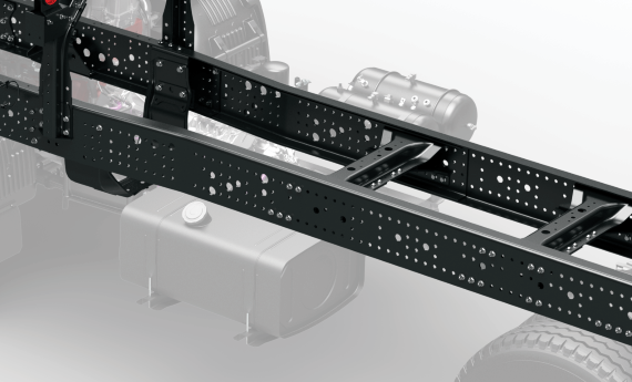 Non-rivet frame provide customers easier body mounting