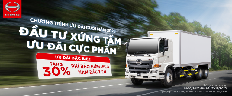 ƯU ĐÃI ĐẶC BIỆT DÀNH CHO KHÁCH HÀNG MUA XE HINO DỊP CUỐI NĂM 2025