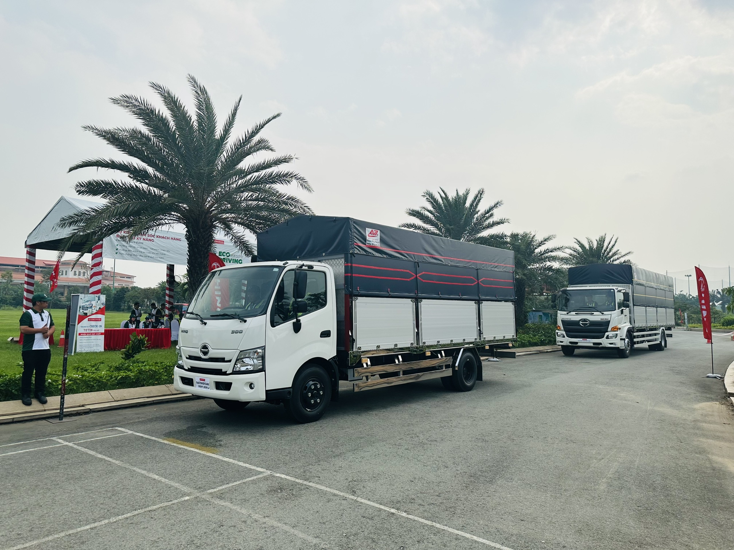 Practice with Hino trucks